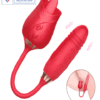 rose dildo vibrator licking and thrusting