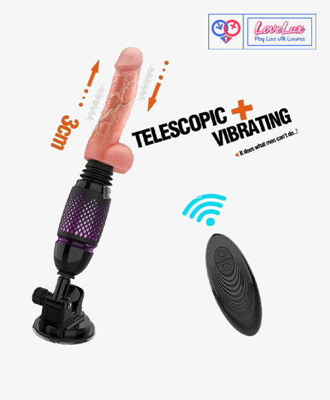 Automatic Heated Telescopic Dildo For Women