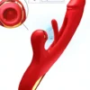 Flapping Rabbit Vibrator Sucking G-Spot Massager Tapping Dildo