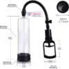 Manual Penis Enlargement Pump with Clear Cylinder Adjustable Vacuum Suction cock Enlargement loveluxtoys