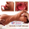3 in 1 pocket pussy Vagina, Ass & Mouth masturbator cup with realistic tight design for men. India By Loveluxtoys.com