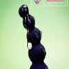 silicone anal beads butt plug with Suction base black color in India by LoveLuxToys