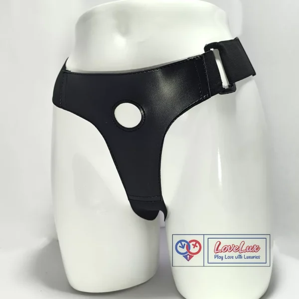 Adjustable strap-on harness belt wearable Strapless panty style black Color India By LoveLuxToys