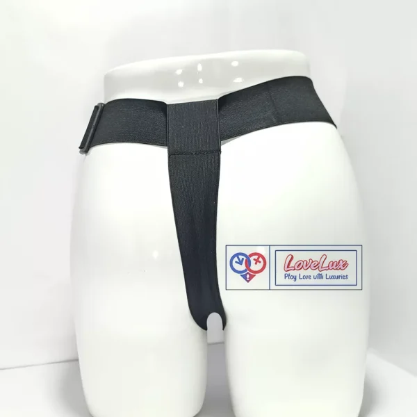 Adjustable strap-on harness belt wearable Strapless panty style black Color India By LoveLuxToys