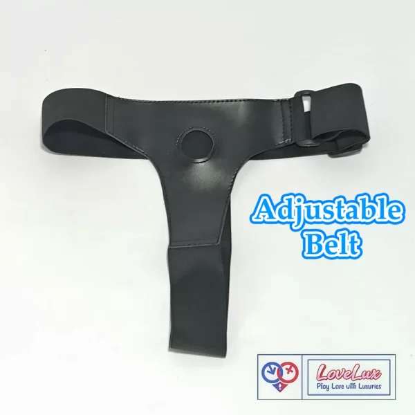 Adjustable strap-on harness belt wearable Strapless panty style black Color India By LoveLuxToys
