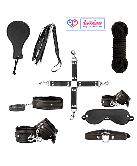 10 Piece Premium BDSM Set Black