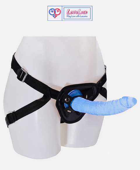 8" Realistic Strap-On Dildo with Harness