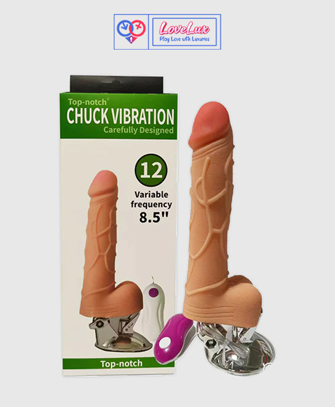 8.5" Top Notch Chuck Vibrating Dildo