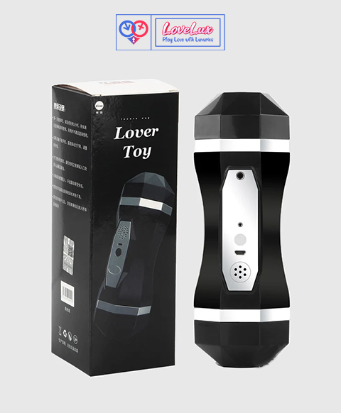 Realistic Vagina and Mouth Vibration Masturbator Cup with Moaning Sound