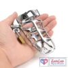 detained Stainless Steel Chastity Cage Locking Penis Bondage Cock Cage for Men from loveluxtoys