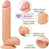 11 Inch Extra Long huge Realistic Strap-On Dildo Flesh Tone Silicone India by LoveLuxToys