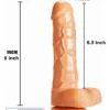 7 Inch Realistic Silicone Strap-On Dildo with Remote Control Skin Tone Adjustable belt India BY LoveLuxToys