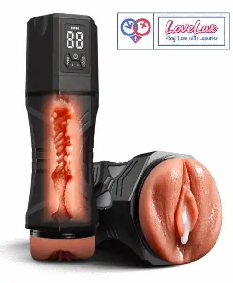 male automatic masturbator with suction and vibration in India by LoveLuxToys