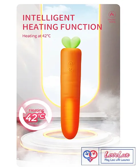 Heating Carrot Thrusting Silicone Dildo Vibrator For Women,Liquid Silicone Sex Toy Vibrator For G Spot Stimulation - Buy Carrot Dildo Vibrator thrusting Dildo Vibrator silicone Dildo Product on LoveLuxToys