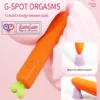 Heating Carrot Thrusting Silicone Dildo Vibrator For Women,Liquid Silicone Sex Toy Vibrator For G Spot Stimulation - Buy Carrot Dildo Vibrator thrusting Dildo Vibrator silicone Dildo Product on LoveLuxToys