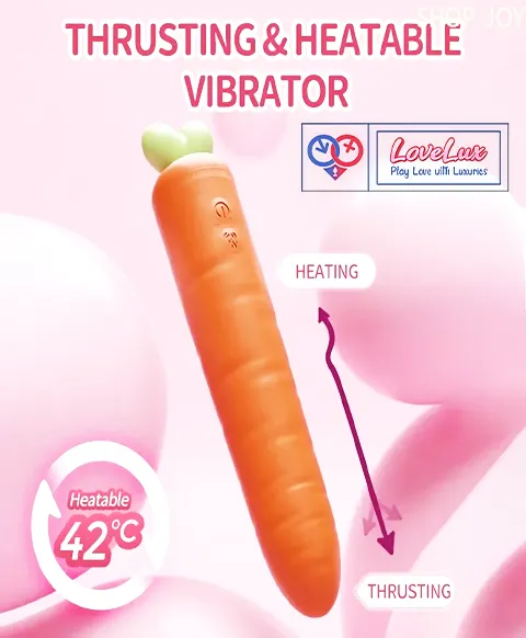 Heating Carrot Thrusting Silicone Dildo Vibrator For Women,Liquid Silicone Sex Toy Vibrator For G Spot Stimulation - Buy Carrot Dildo Vibrator thrusting Dildo Vibrator silicone Dildo Product on LoveLuxToys