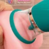 clitoral suction tongue licking vibrator clitoral stimulator Massager Dark Green India by LoveLuxToys