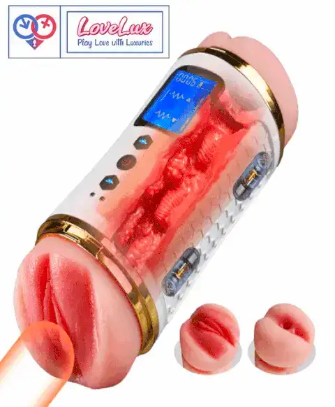 Dual-Ended Automatic Vibrating Masturbator – Realistic Texture Sleeve Anus And Pussy India By loveluxtoys
