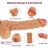 Lance 10 Inch Strap-On Dildo skin tone Strong Suction Base with Adjustable Belt India By LoveLuxToys