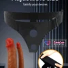 Pretty Love Hollow Strap-On Double Dildo Adjustable Harness Belt skin tone India by LoveLuxToys