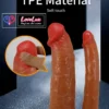 Pretty Love Hollow Strap-On Double Dildo Adjustable Harness Belt skin tone India by LoveLuxToys