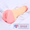 Relastic Dildo Penis Sleeve with attached Pocket Pussy flesh tone loveluxtoys India