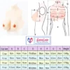 silicone breast forms fake boobs silicone chest high collar realistic wearable breast prosthetic India skin Tone By LoveLuxToys