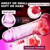 Twin Colour Pink red Jelly Strap-On Dildo without ball 9 Inch premium adjustable belt in India by LoveLuxToys