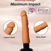 Ultra-Realistic Silicone Dildo – Soft Flexible with Suction Base Skin Tone India By LoveLuxtoys