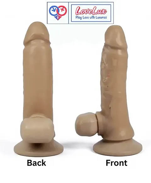 7 inch silicone dildo suction cup flesh tone India By loveluxtoys