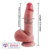 9 Inch Silicone Dildo with Suction Cup and Balls for Women in India by lovelixtoys