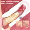 9 inch silicone penis sleeve reusable enlarger extender for men. Soft, stretchy, and comfortable for enhanced performance skin tone India By loveluxtoys.com