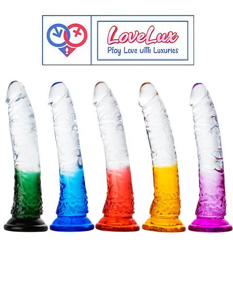 Super Soft Twin Colour Jelly Dildo for Women in India By LoveLuxToys