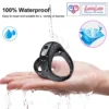 vibrating cock ring with 10 frequency settings and soft silicone design black color usb charging India loveluxtoys.com