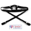 realistic hollow strap on dildo in black with wearable silicone sleeve design. Comfortable, body-safe, and secure fit India By loveluxtoys.com