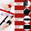 Bed Bondage Restraints Set Adult Toys Cuffs for Ankles and Hands Bed Restraint Strap Bondaged Bed Tie Downs for Bedroom Mattress Tie Down Straps for Bed Sex Accessories for Adults Couples for loveluxtoys Black color