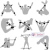 Bed Bondage Restraints Set Adult Toys Cuffs for Ankles and Hands Bed Restraint Strap Bondaged Bed Tie Downs for Bedroom Mattress Tie Down Straps for Bed Sex Accessories for Adults Couples for loveluxtoys Black color