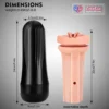 realistic vaginal masturbator cup for men. Soft, tight, and easy to clean pocket pussy design India By LoveLuxToys.com