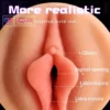 realistic vaginal masturbator cup for men. Soft, tight, and easy to clean pocket pussy design India By LoveLuxToys.com