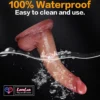8 inch realistic foreskin dildo with sliding skin and balls design. Soft, lifelike, and body-safe for women skin color Buy Dildo online in India by LoveLuxtoys