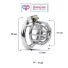 stainless steel male chastity cage with removable urethral tube and secure locking system Durable, hygienic, and ideal for fetish play penis lock device India by LoveLuxtoys