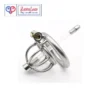 stainless steel male chastity cage with removable urethral tube and secure locking system Durable, hygienic, and ideal for fetish play penis lock device India by LoveLuxtoys