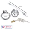 stainless steel male chastity cage with removable urethral tube and secure locking system Durable, hygienic, and ideal for fetish play penis lock device India by LoveLuxtoys